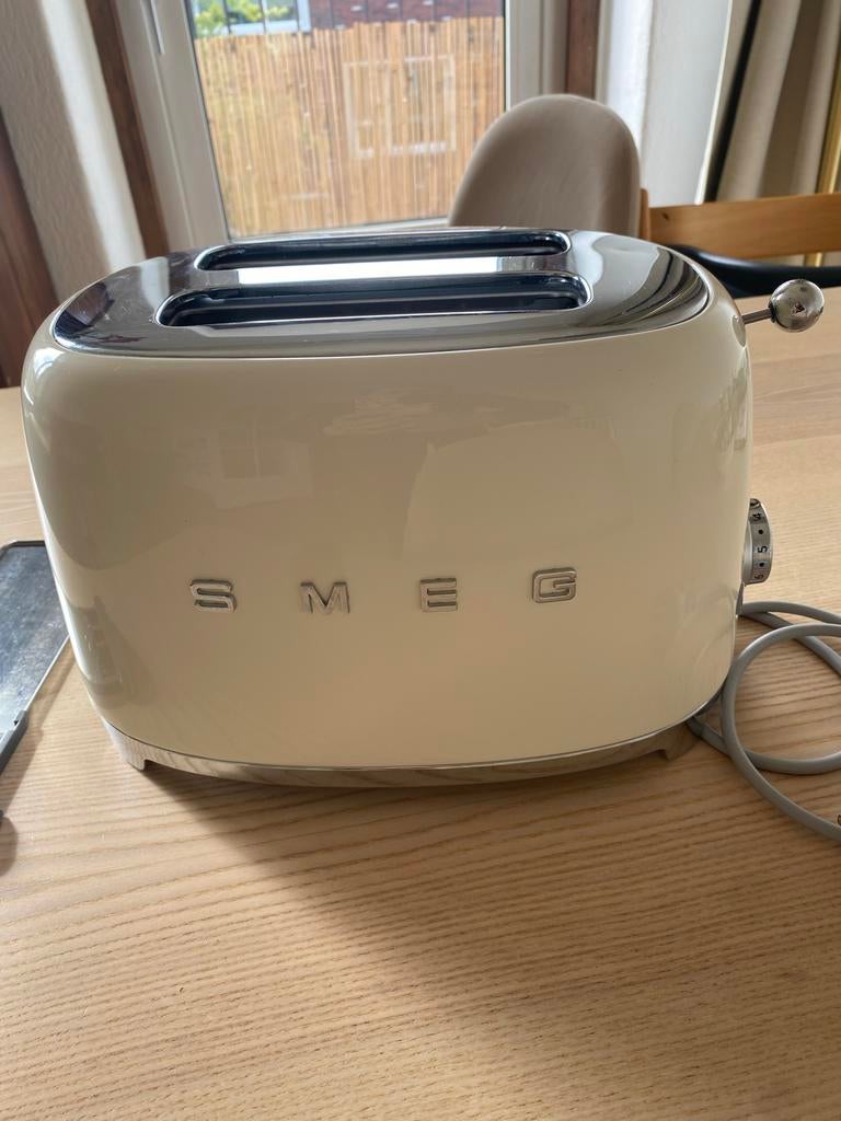 Smeg broodrooster - Crème, Witgoed en Apparatuur, Broodroosters, Ophalen of Verzenden, Gebruikt, Meer dan 8 standen
