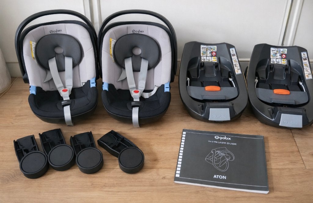 2 cybex maxi cosi incl Isofix base, autoadapter, Ophalen, Gebruikt, Isofix, 0 t/m 13 kg