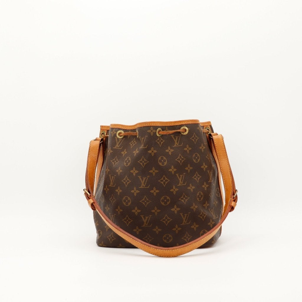 Louis Vuitton Petit Noé Monogram vintage tas, Verzenden, Gebruikt, Bruin, Schoudertasje