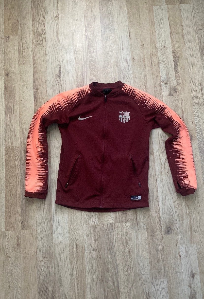 Nike FC Barcelona Trainingsjack - Zo goed als nieuw, Overige maten, Ophalen of Verzenden, Zo goed als nieuw, Voetbal