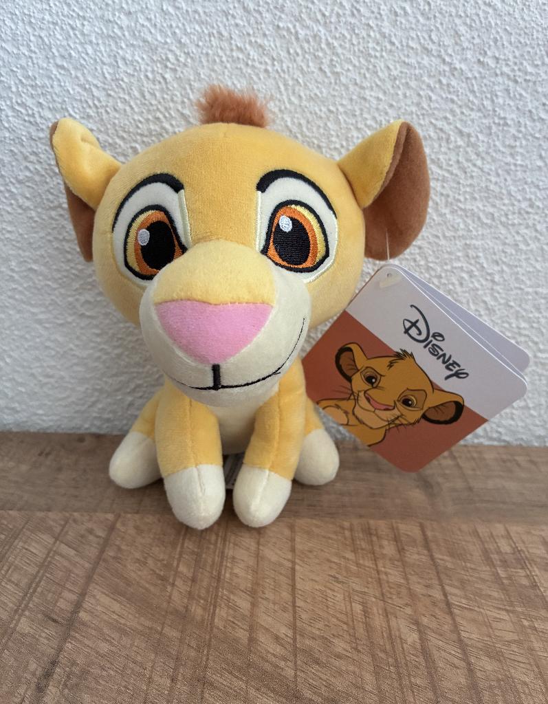 Disney knuffel Simba de Leeuwenkoning 16cm NIEUW met kaartje, Disney, Disney, Geel, Nieuw