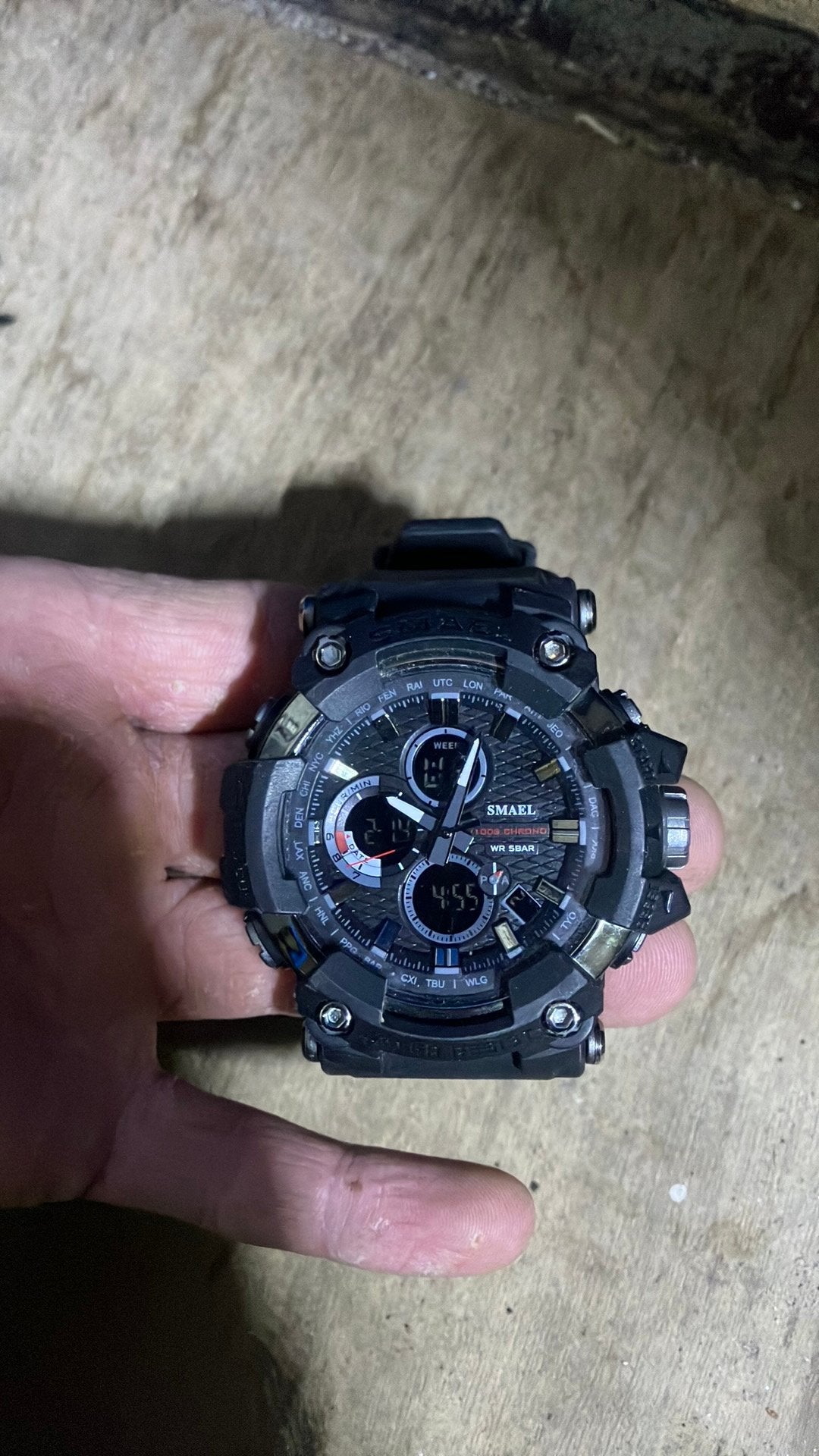 Smael horloge, Sieraden, Tassen en Uiterlijk, Horloges | Heren, Ophalen, Gebruikt