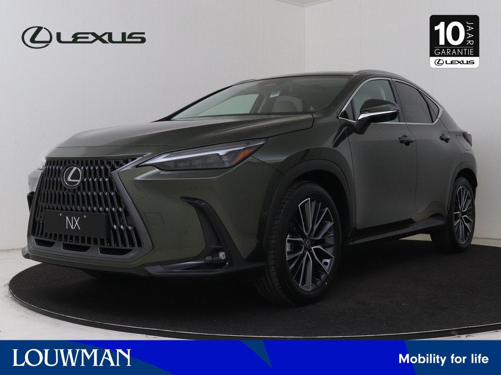 Lexus NX 450h+ AWD President Line Trekhaak | HUD | 360 Camer, Auto's, Lexus, Automaat, 12 maanden, Beige, 4 cilinders