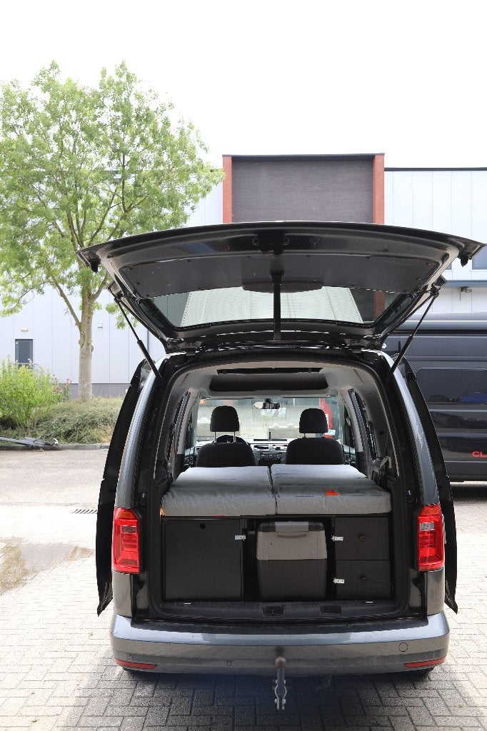 VW Caddy Maxi 7 zits tevens mini camper, Koelkast, Volkswagen, Achteruitrijcamera, Tot en met 2