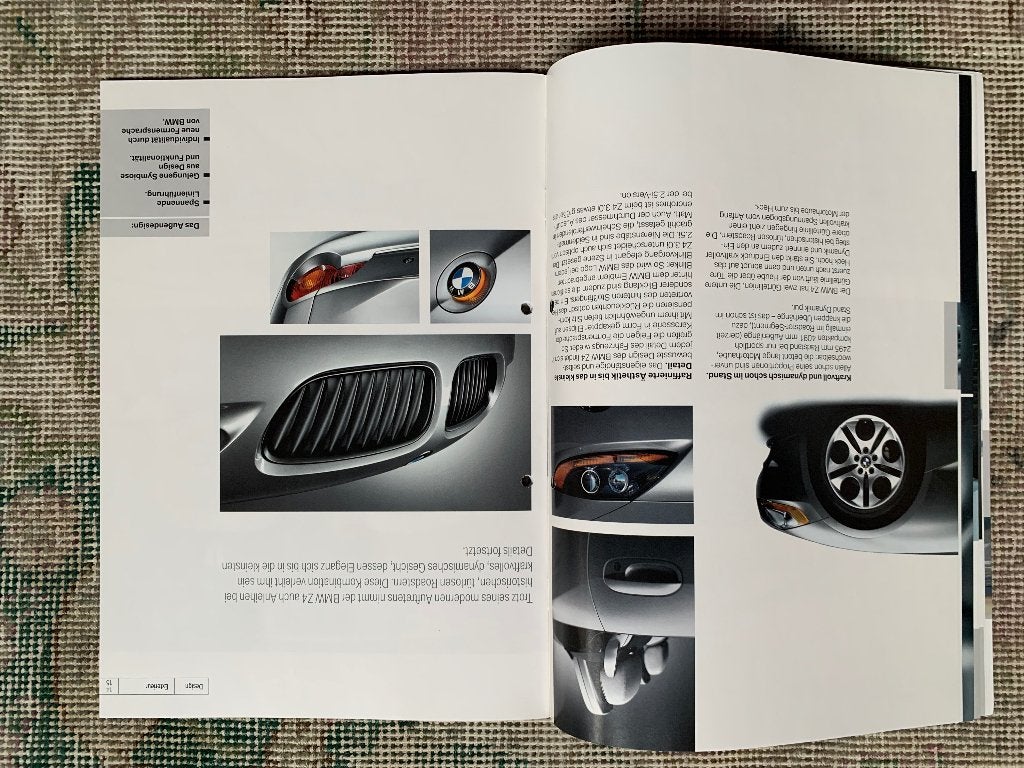 Foto 8 van Product informatie brochure BMW Z4 roadster E85 2002 izgs