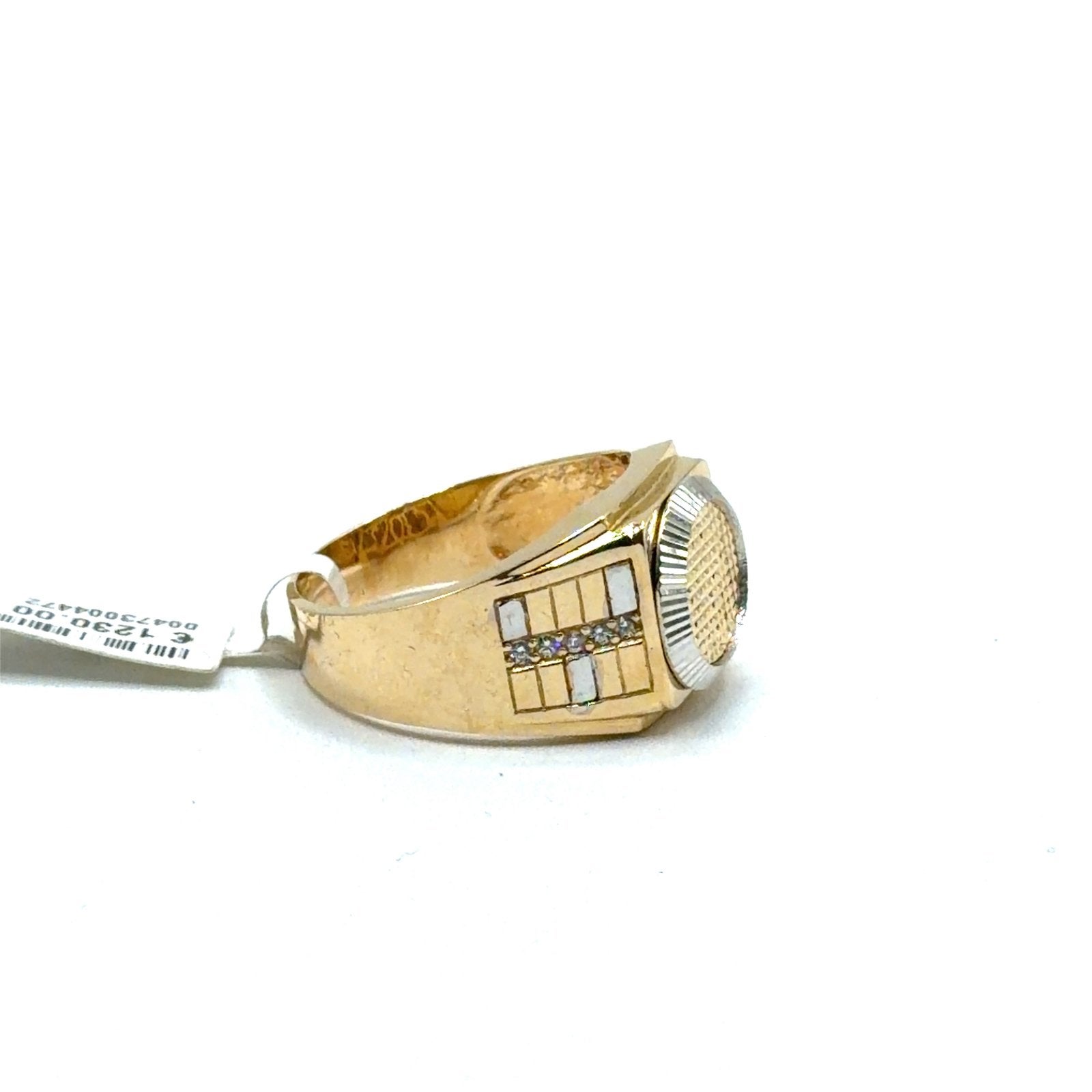 Gouden heren ring 14karaat, 19 tot 20, Nieuw, Ophalen of Verzenden, W