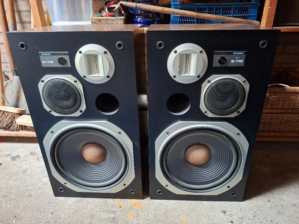 Vintage Pioneer speakers S710, Audio, Tv en Foto, Luidsprekers, Vloerstaande luidspreker, Gebruikt, Pioneer, Ophalen