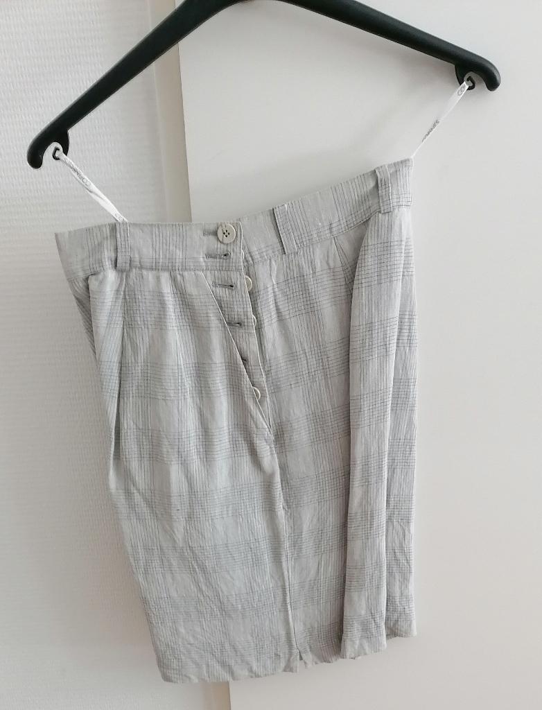 Set 4-delig grijstinten:bermuda,jasje,blouse,hemdje mt 38-40, Maat 38/40 (M), Overige typen, Copines, Ophalen of Verzenden