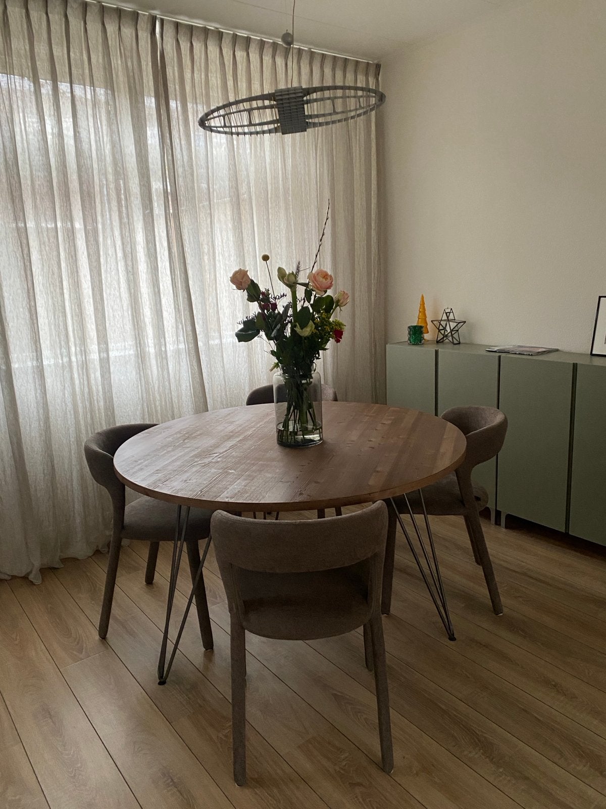 Allon Dery | Ronde eettafel, Ophalen, Gebruikt, 100 tot 150 cm, Rond