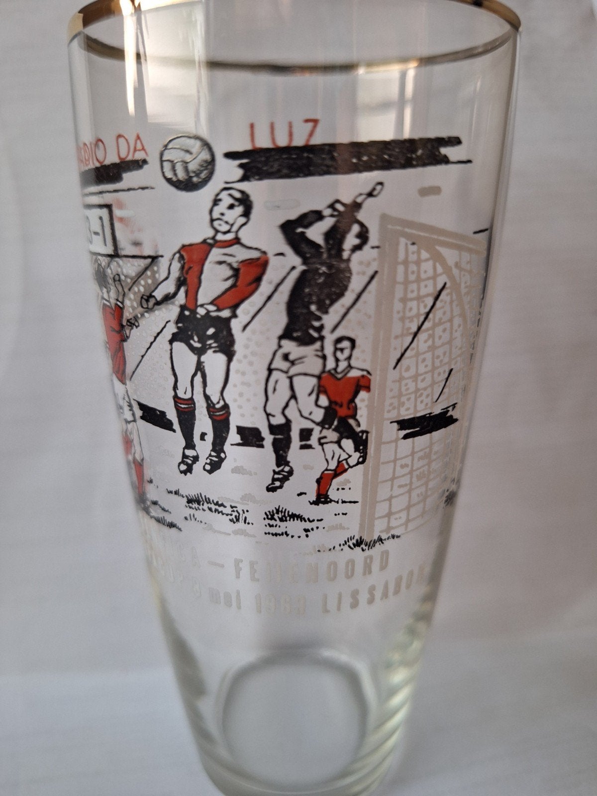 Feyenoord bierglazen van 225ml van bijzondere wedstrijden, Verzamelen, Sportartikelen en Voetbal, Ophalen of Verzenden, Gebruikt