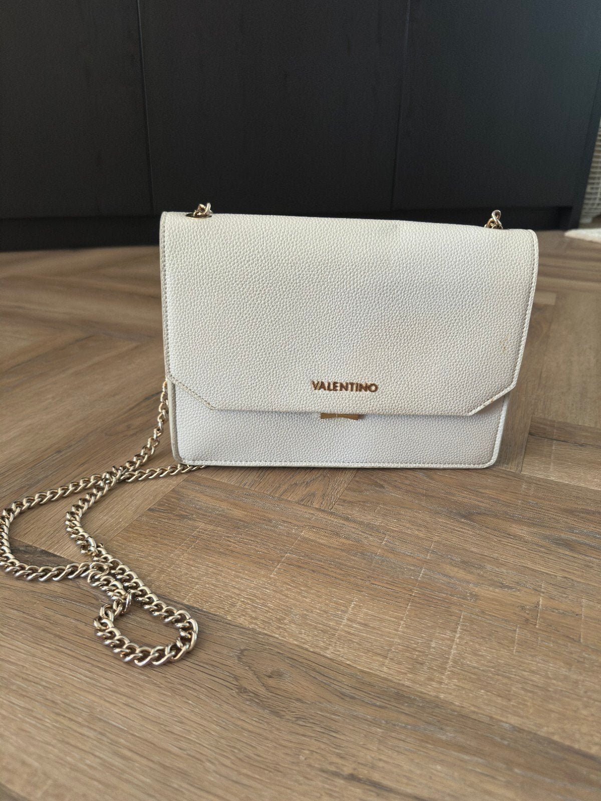 witte Valentino tas, Ophalen of Verzenden, Zo goed als nieuw, Wit, Schoudertasje