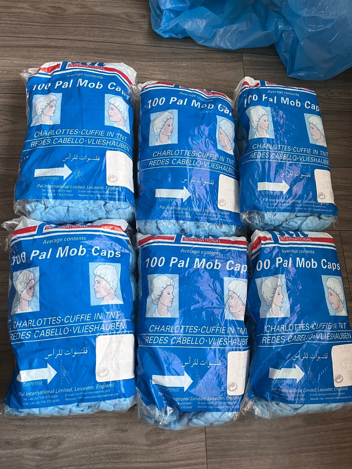 Pal Int. 6x Zakken wegwerp haarnetjes NIEUW in verpakking, Ophalen, Nieuw, Knutselwerk