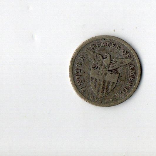 Philipijnen 20 centavos 1921, Verzenden, Noord-Amerika, Losse munt, Zilver