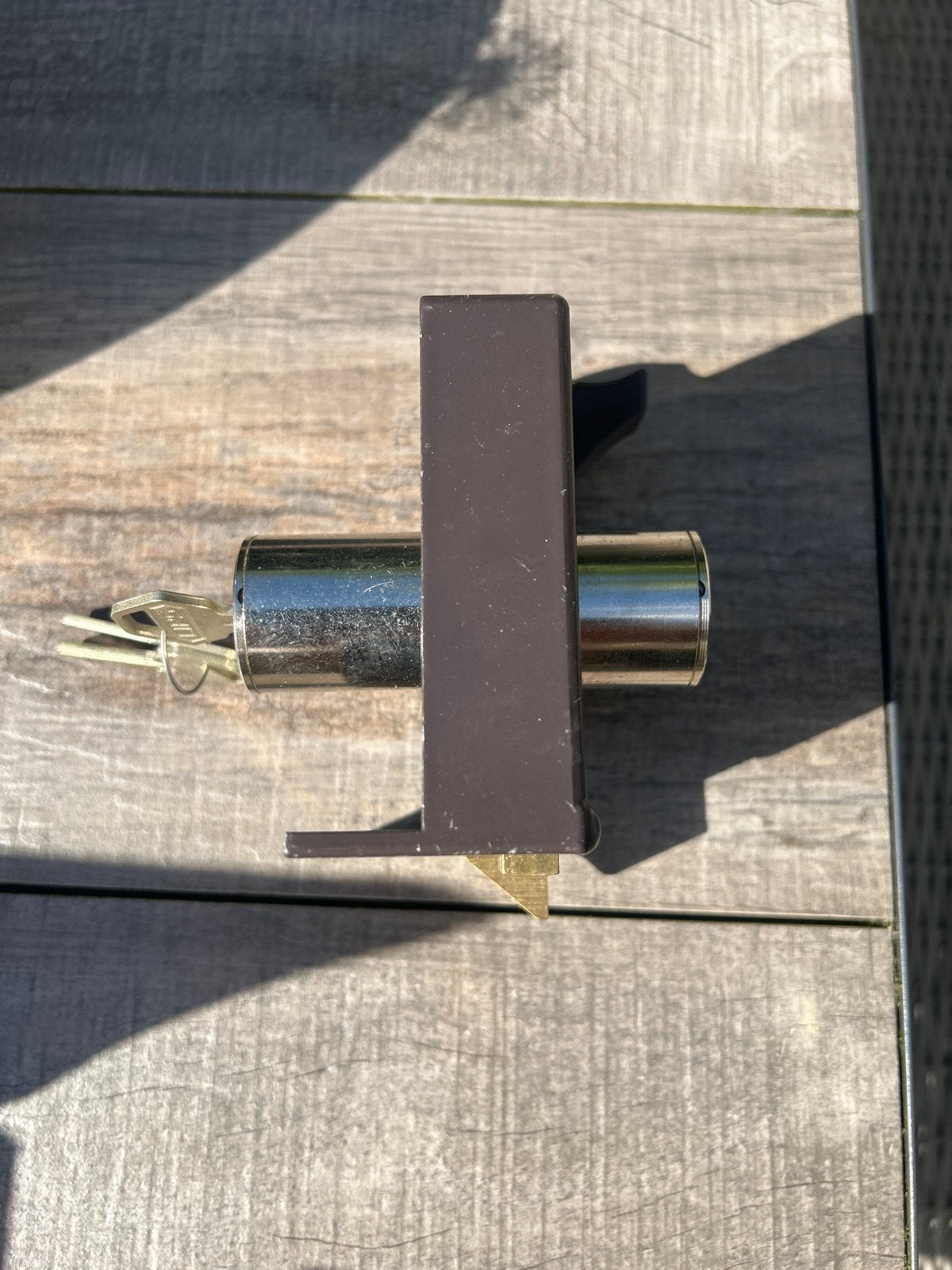2x Lips oplegslot met sleutels, Ophalen of Verzenden, Gebruikt, IJzer, Slot