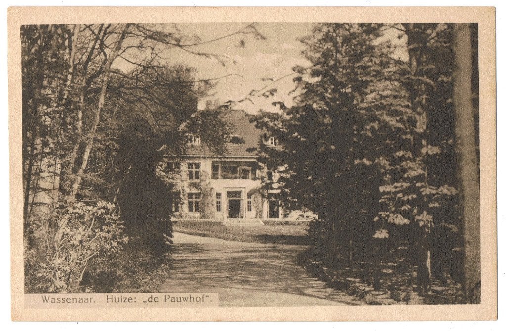 Wassenaar (ZH),Huize De Pauwhof, ongelopen, richtprijs 3,50, Verzenden, 1940 tot 1960, Ongelopen, Zuid-Holland