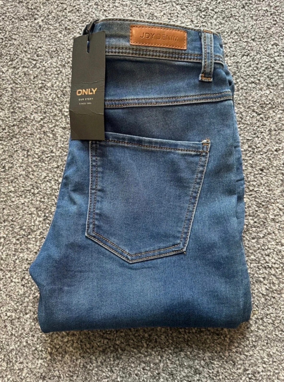 NIEUW, JDY Denim skinny jeans van Only, W:32 / L:34, Ophalen of Verzenden, Nieuw, Blauw, W30 - W32 (confectie 38/40)