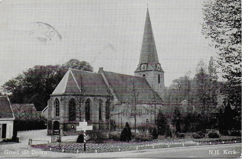 Doorn Nederlands Herv Kerk Oude Gelopen Ansichtkaart ( 9726), Verzamelen, Ansichtkaarten | Nederland, Ophalen of Verzenden, Voor 1920