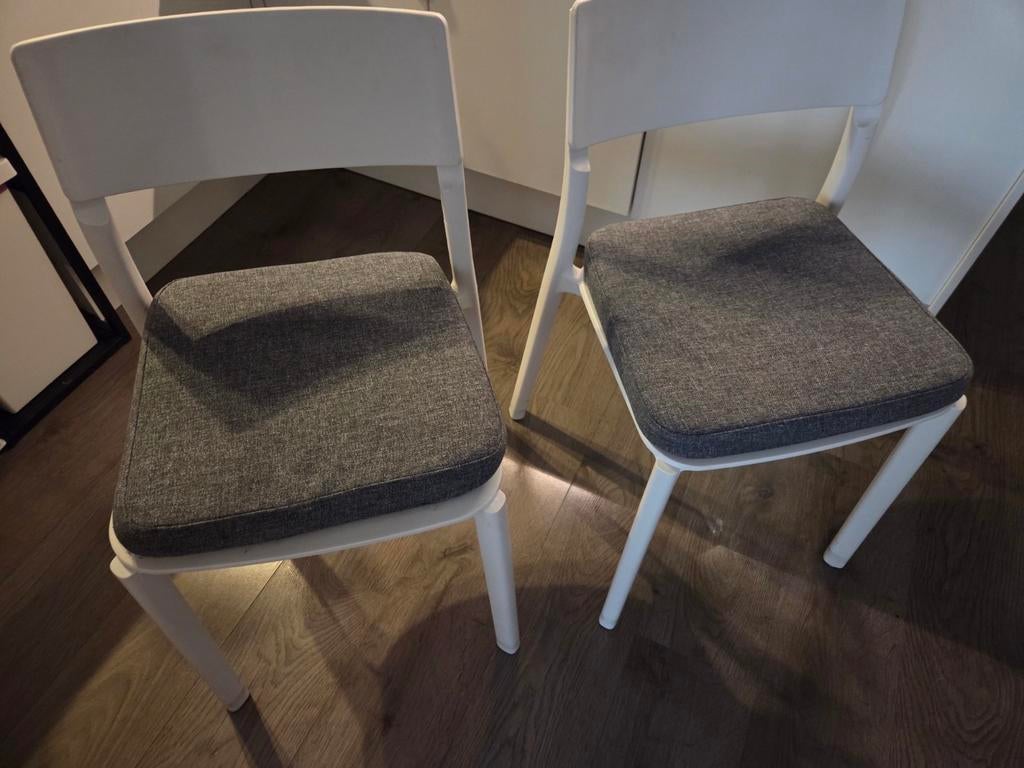Ikea janinge stoelen, Ophalen, Wit, Twee
