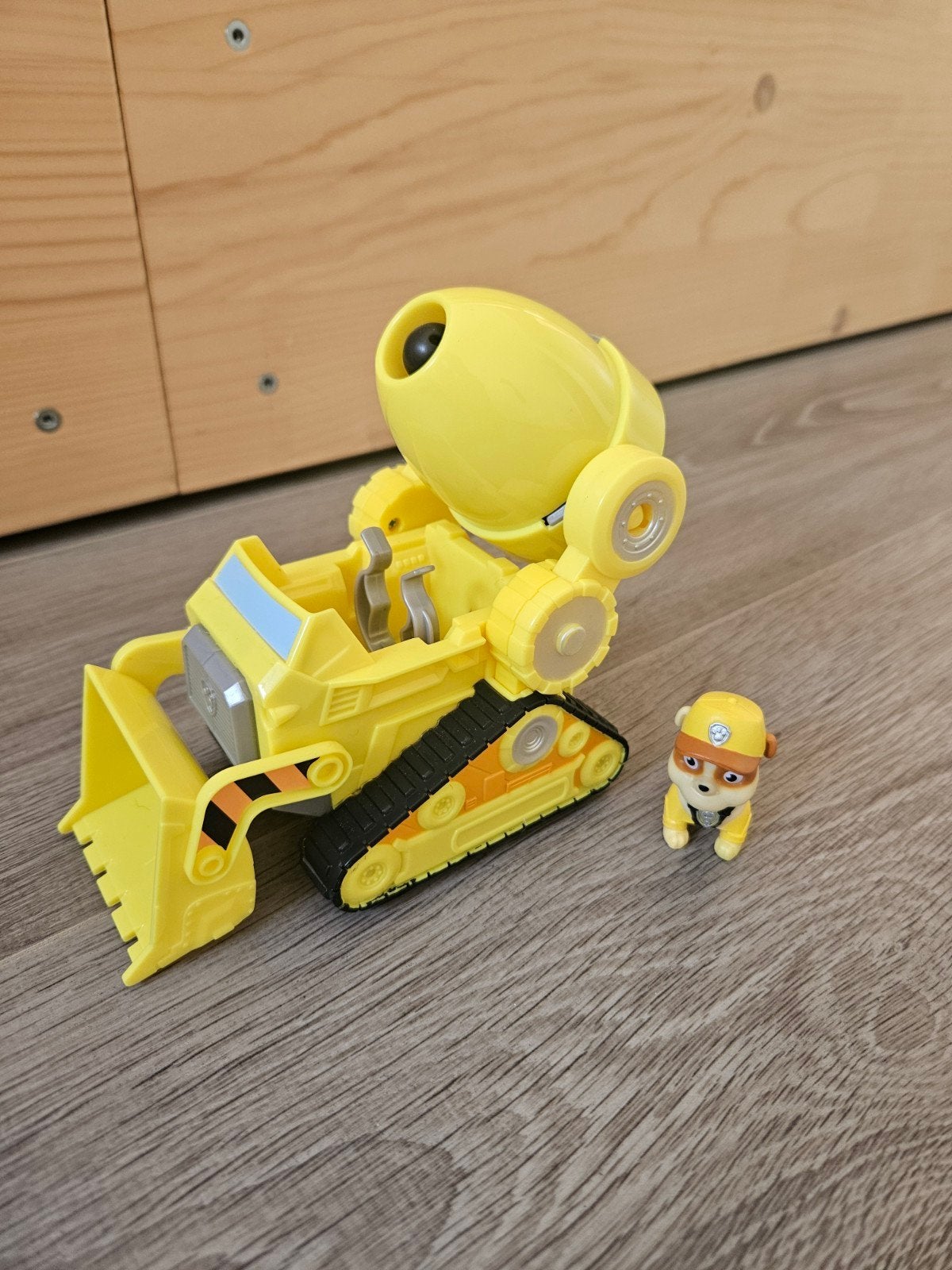 Paw Patrol Rubble's Bulldozer met figuur, Ophalen of Verzenden, Zo goed als nieuw
