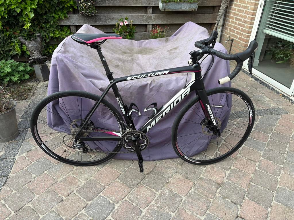 Racefiets Merida scultura 5000 carbon ultegra maat M/L, Fietsen en Brommers, Fietsen | Racefietsen, Carbon, Zo goed als nieuw