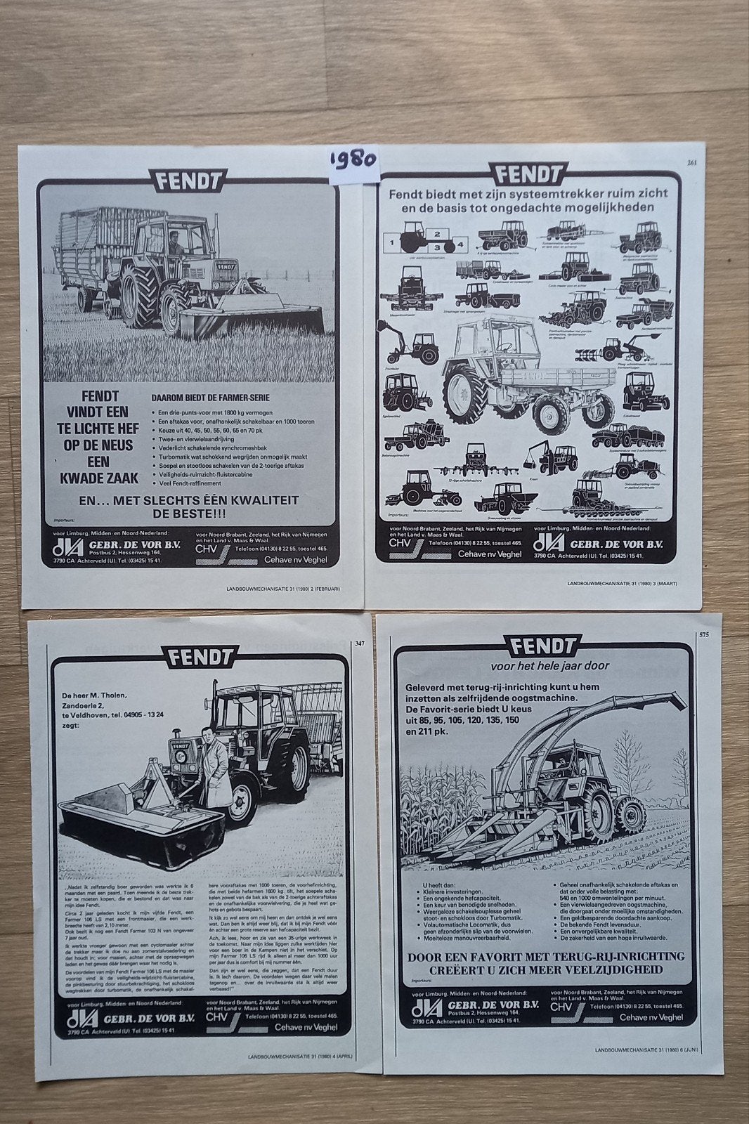 AF 80 : Fendt advertenties., Verzamelen, Ophalen of Verzenden, 1920 tot 1940, Tijdschrift