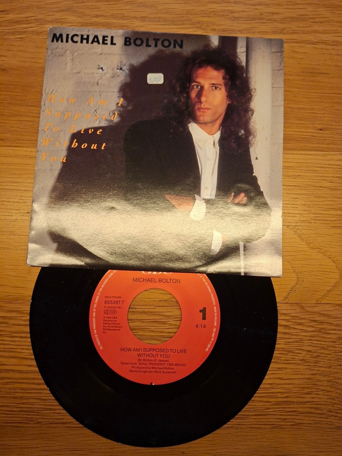 Michael Bolton - How Am I Supposed To Live Without You, Gebruikt, 7 inch, Ophalen of Verzenden, Pop
