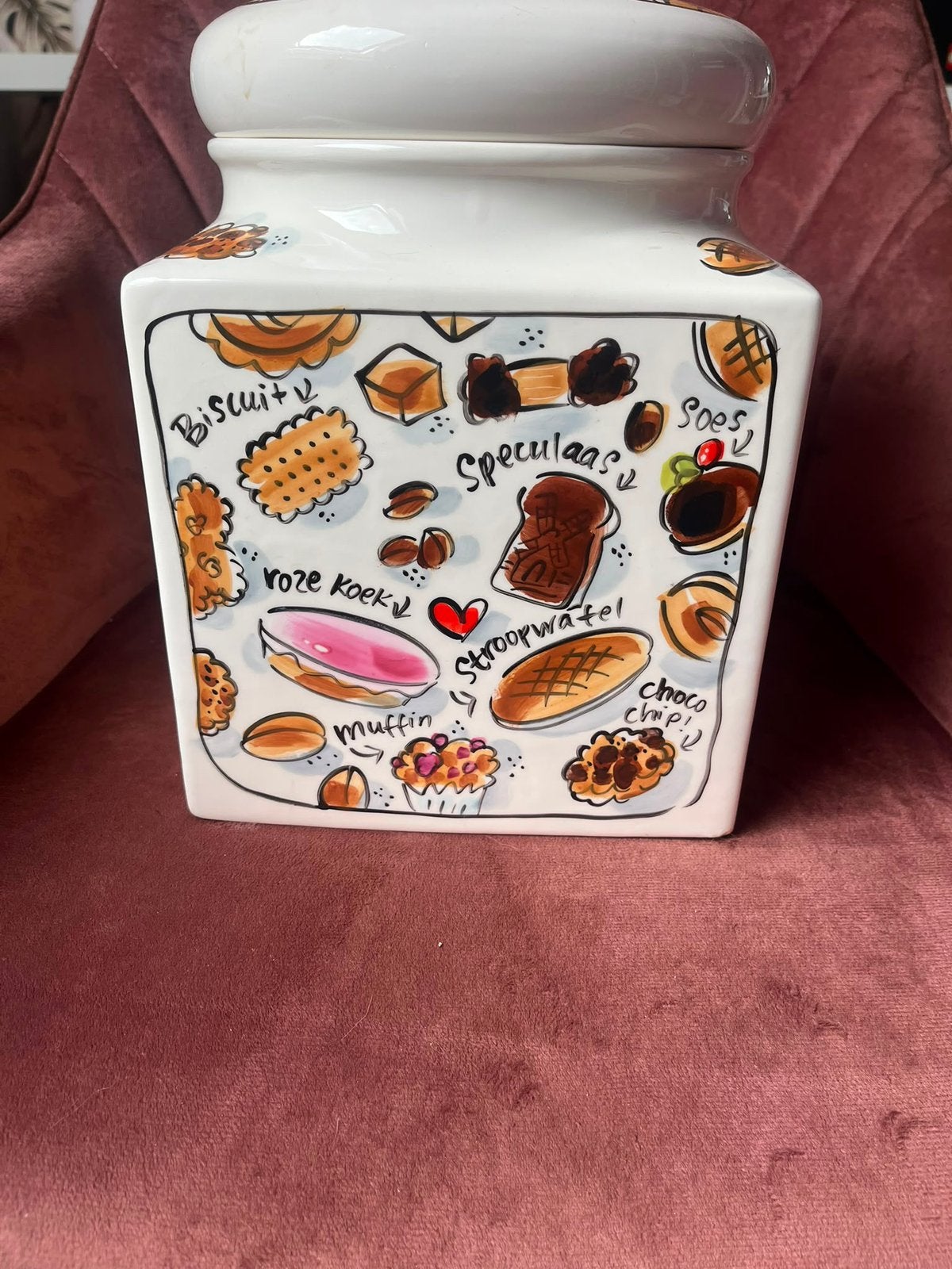 Blond Amsterdam LE handwerk cookiejar cookies, Ophalen of Verzenden, Nieuw, Aardewerk, Bord(en)