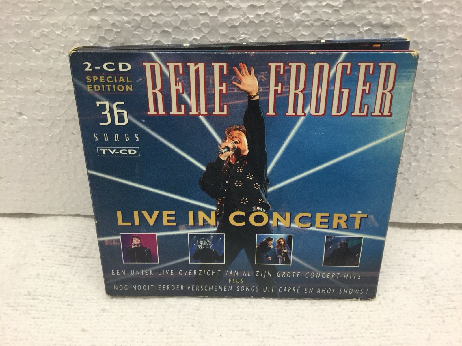 René Froger Live In Concert - Special Edition 2 CD TV-CD, Gebruikt, Speciale editie, Ophalen of Verzenden, Live-album