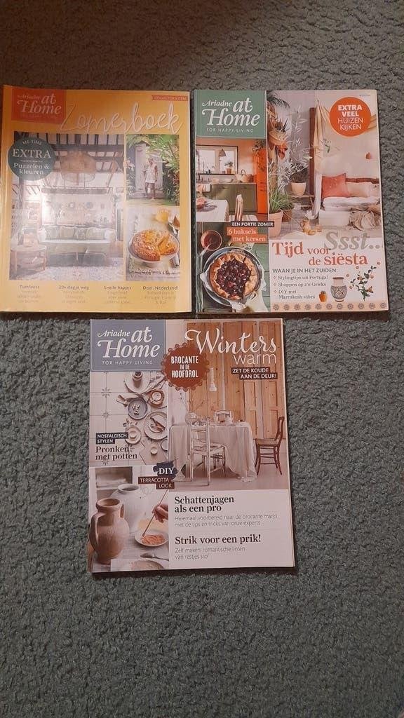ARIADNE AT HOME 1-2024, ZOMERSPECIAL én 6-2024. 3 stuks., Ophalen of Verzenden, Zo goed als nieuw, Damesbladen