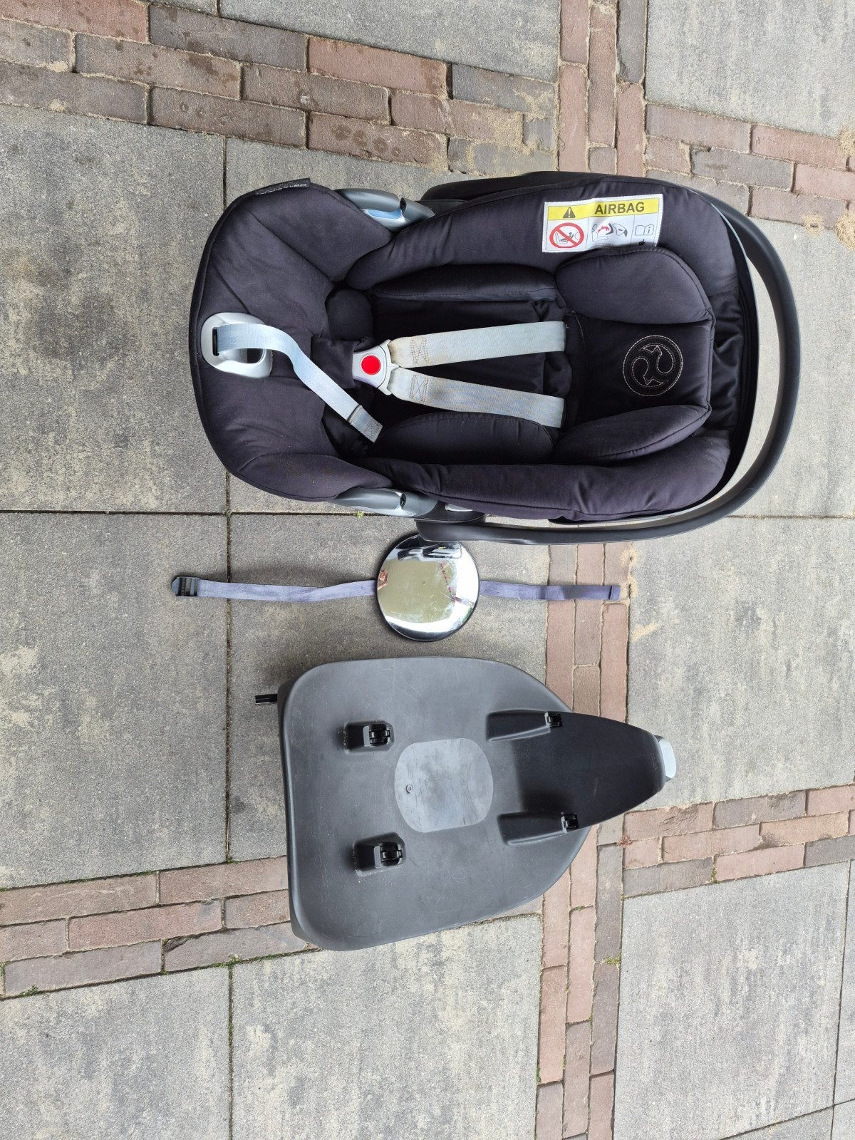 Cybex Aton 5 baby autostoel met Isofix base, Gebruikt, Slaapstand, Isofix, 0 t/m 13 kg