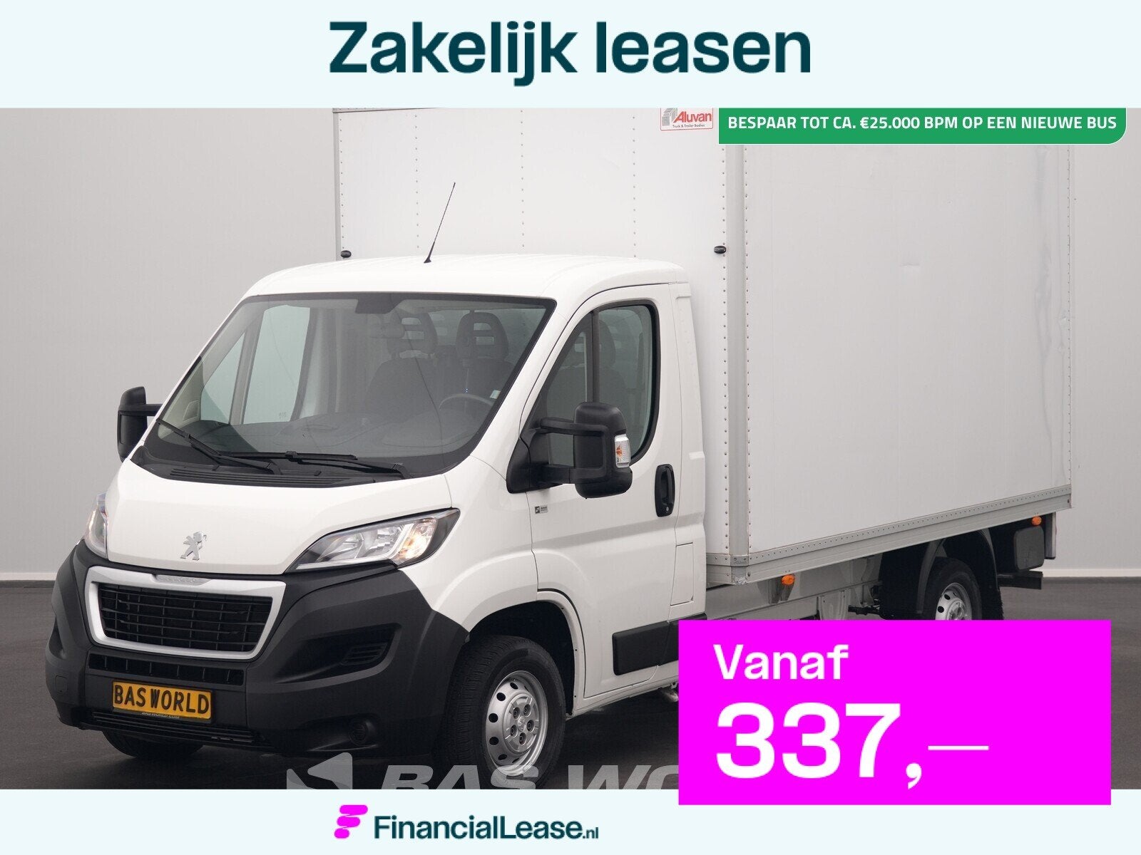 Peugeot Boxer 140PK D'Hollandia Laadklep Bakwagen Airco Euro, 2522 kg, Stof, Gebruikt, 4 cilinders