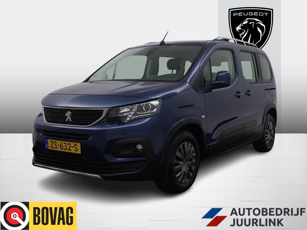 Peugeot Rifter 1.2T 110PK Allure Trekhaak/Camera/Nav/Led/Car, Gebruikt, Euro 6, 1199 cc, Blauw