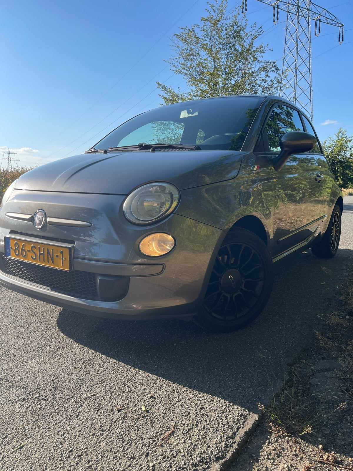 Fiat 500 0.9 Twinair 2011 Grijs, Voorwielaandrijving, 31 €/maand, 905 kg, Origineel Nederlands