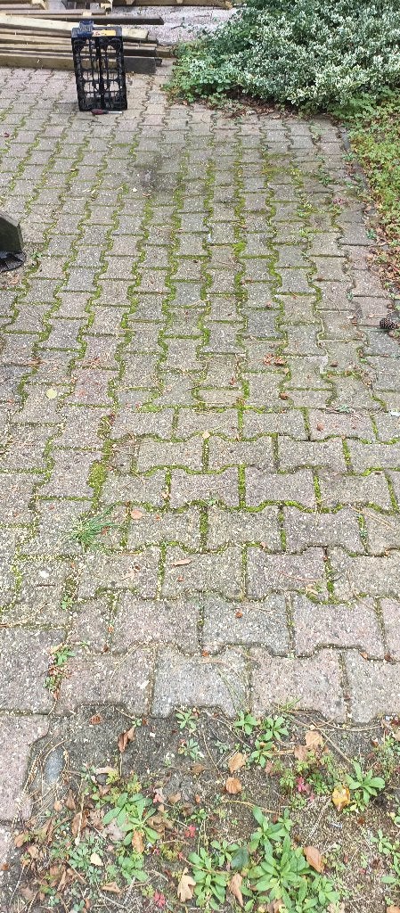 H-klinkers gratis, Tuin en Terras, Ophalen, Gebruikt, Klinkers, 10 m² of meer