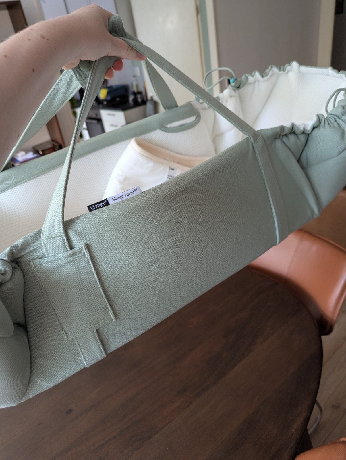 Najell sleep carrier X - Babynestje / reismand, Overige typen, Zo goed als nieuw, Buik, Rug of Zij, Ophalen