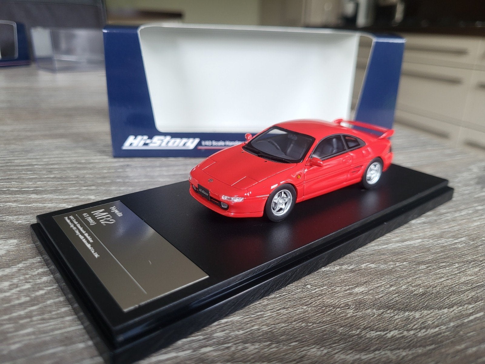 Toyota MR2 GT schaal 1:43, Hobby en Vrije tijd, Ophalen of Verzenden, Zo goed als nieuw, Auto, Overige merken