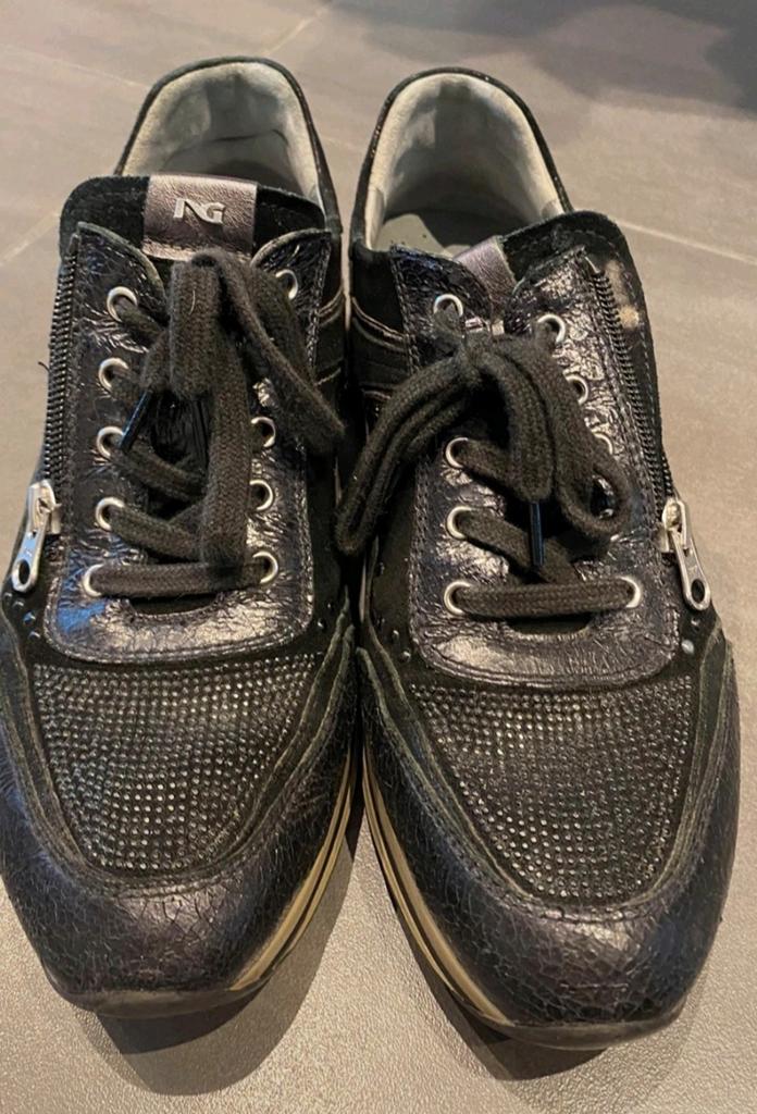 Nero giardini zwarte sneakers zgan maat 39 waren 150, Ophalen of Verzenden, Zo goed als nieuw, Zwart, Sneakers of Gympen