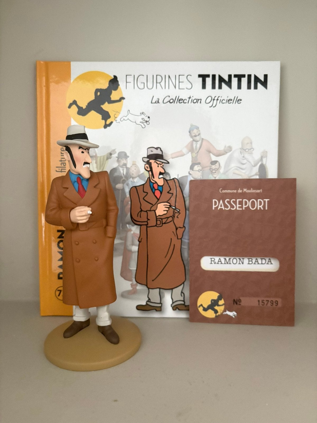 Kuifje/Tintin beeld Ramon Bada Moulinsart, Verzamelen, Stripfiguren, Ophalen of Verzenden, Kuifje, Zo goed als nieuw, Beeldje of Figuurtje