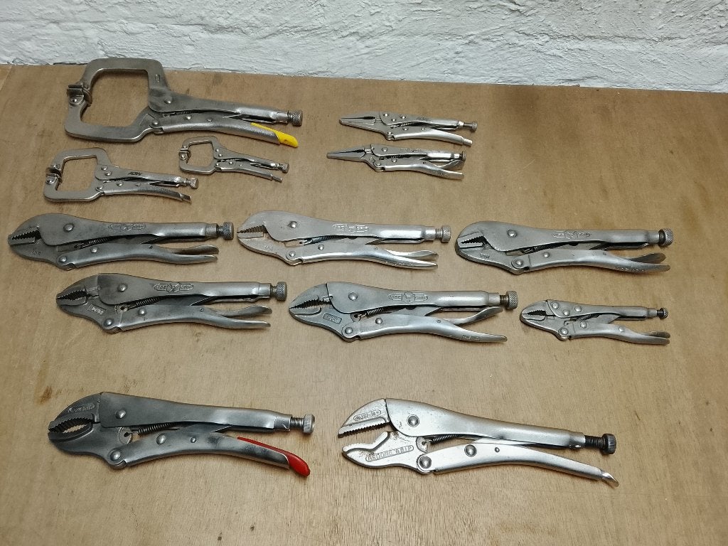 Griptangen, C, Recht, Gebogen, langbek, ViseGrip, Gedore etc, Verzenden, Zo goed als nieuw