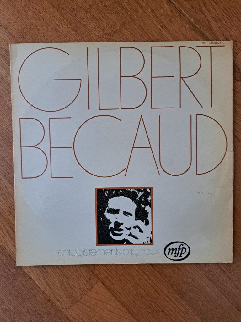 LP Vinyl - Gilbert Bécaud - 1971 Enregistrements Origineaux, LP, Gebruikt, Ophalen of Verzenden, Fotohoes