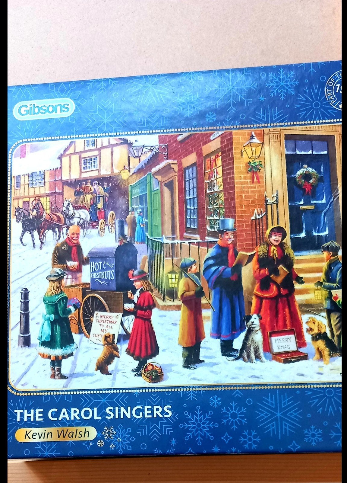 Gibsons Legpuzzel 'The Carol Singers' 500 stukjes, Ophalen of Verzenden, 500 t/m 1500 stukjes, Zo goed als nieuw, Legpuzzel