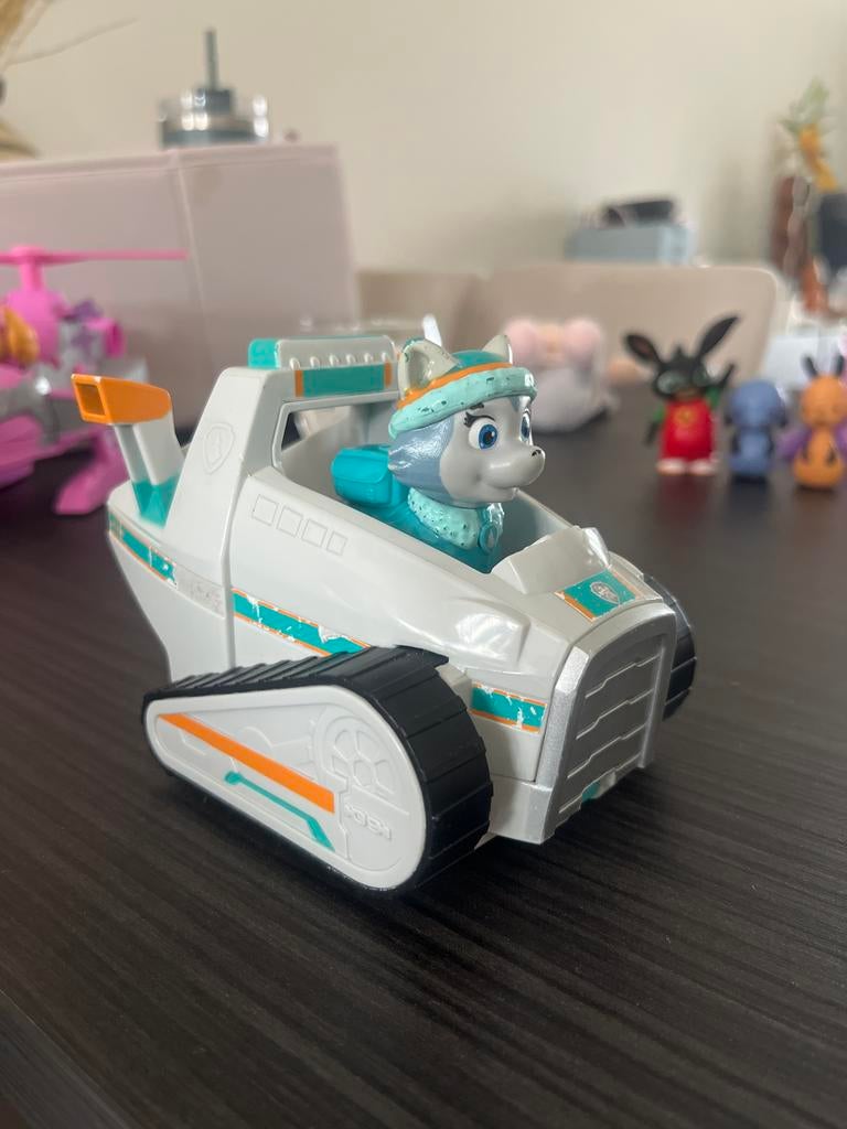 Paw Patrol Everest sneeuwscooter met figuur, Ophalen of Verzenden, Gebruikt