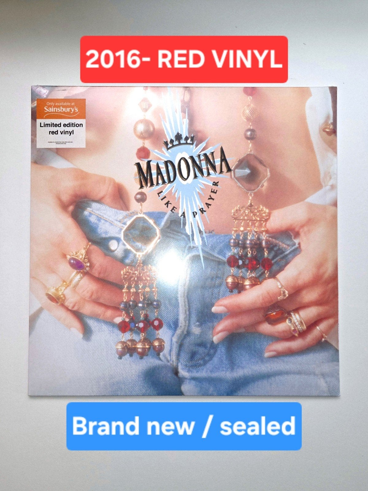 RED 2016 limited edition Madonna Like a Prayer sainsbury's, Cd's en Dvd's, LP, Pop, 12 inch, Nieuw in verpakking