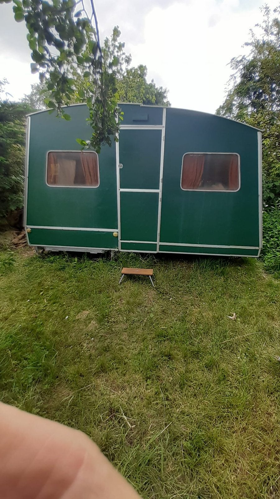 Rapido Record uit circa 1980 klapcaravan / vouwwagen, Standaardzit, Omvormbare zithoek, 4 tot 5 meter, Openslaande ramen