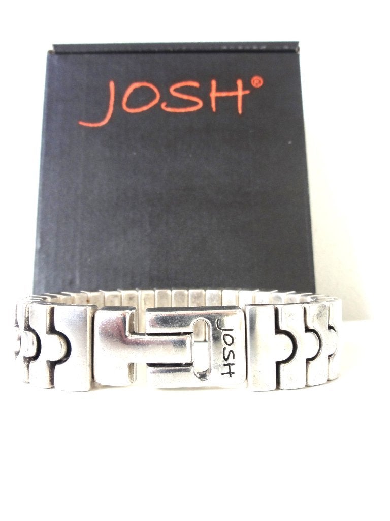 Nieuwe Josh heren armband, Verzenden, Nieuw, Zilver, Overige materialen