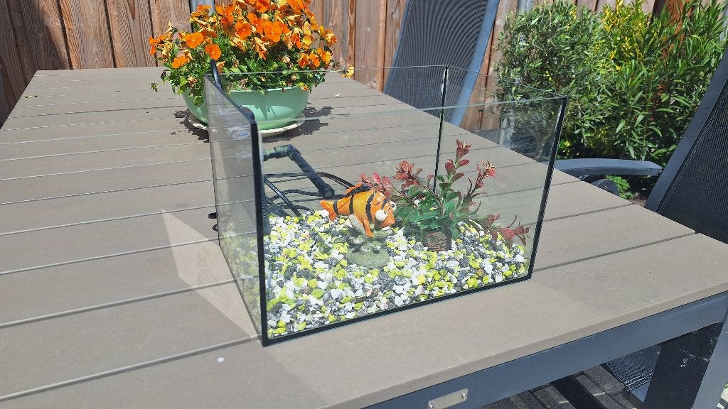 Complete aquarium met filter en ornamenten, Ophalen, Gebruikt, Overige merken, Leeg aquarium
