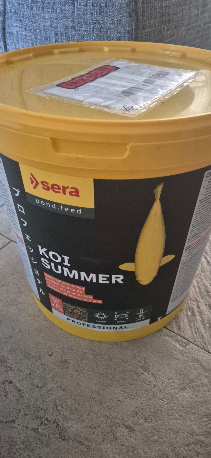 Koi voeding voor zomer halve emmer nog, Dieren en Toebehoren, Dierenvoeding, Ophalen, Vee