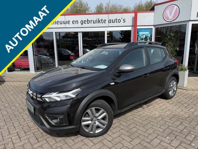 Dacia Sandero III Stepway Expression AUTOMAAT (bj 2023), Auto's, Automaat, Stof, Gebruikt, Euro 6