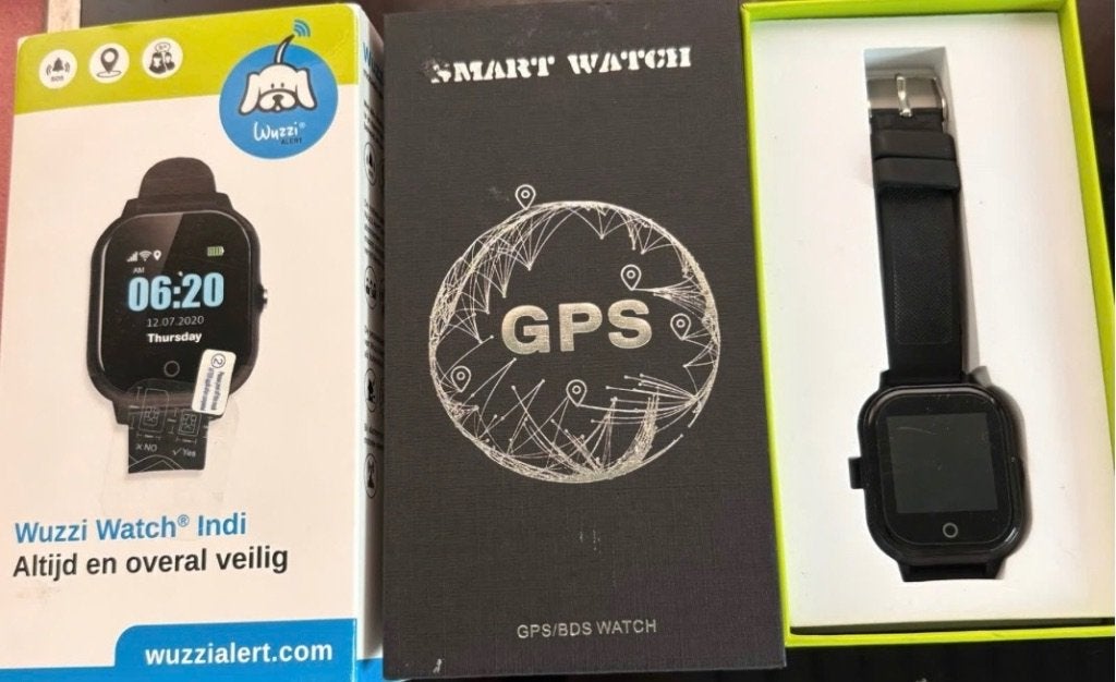 Wuzzi Watch Indi GPS Smartwatch - Zwart, Ophalen, Zwart, Zo goed als nieuw, GPS