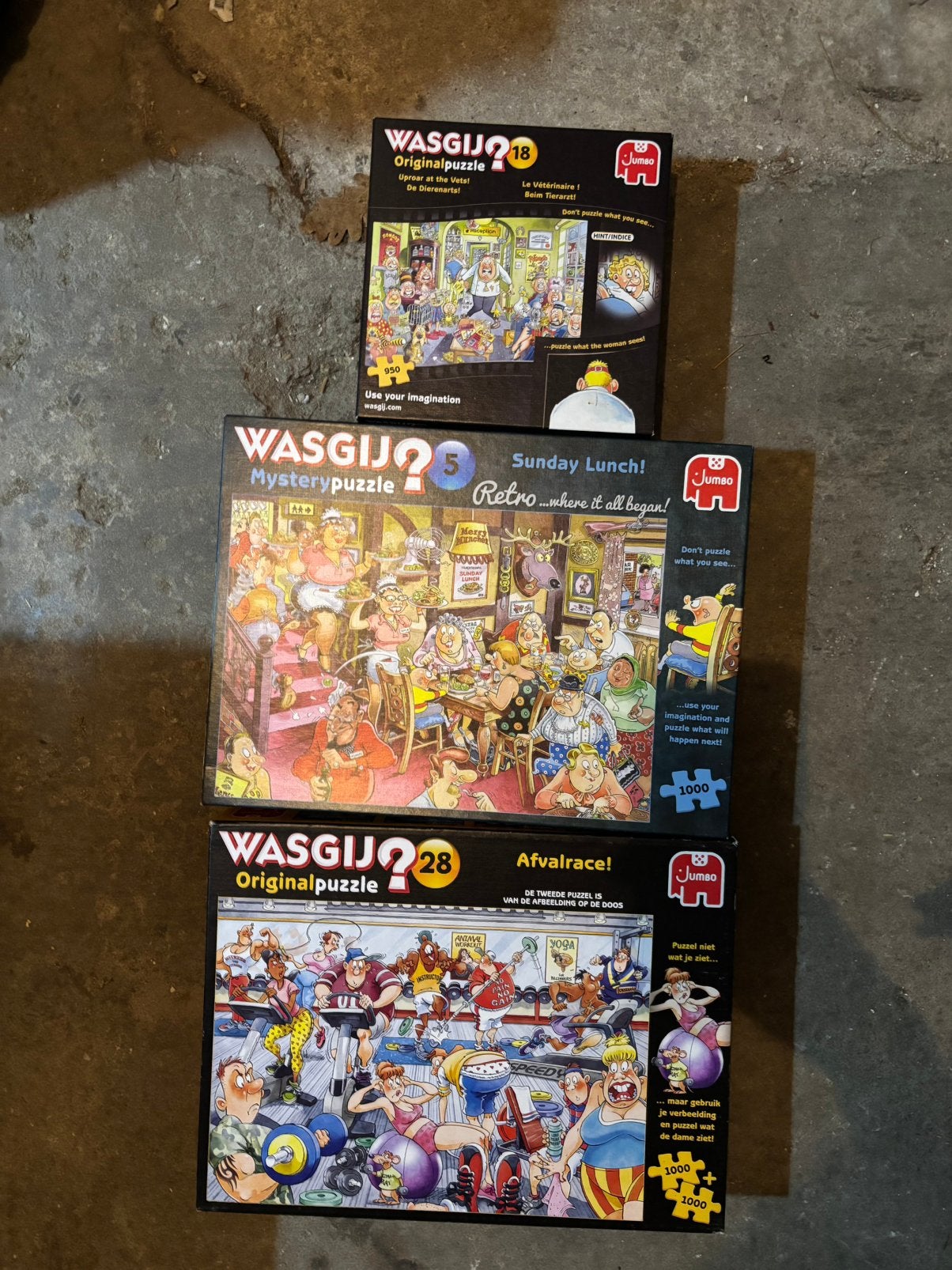 Wasgij puzzels 950-1000 stukjes, Ophalen of Verzenden, 500 t/m 1500 stukjes, Zo goed als nieuw, Legpuzzel